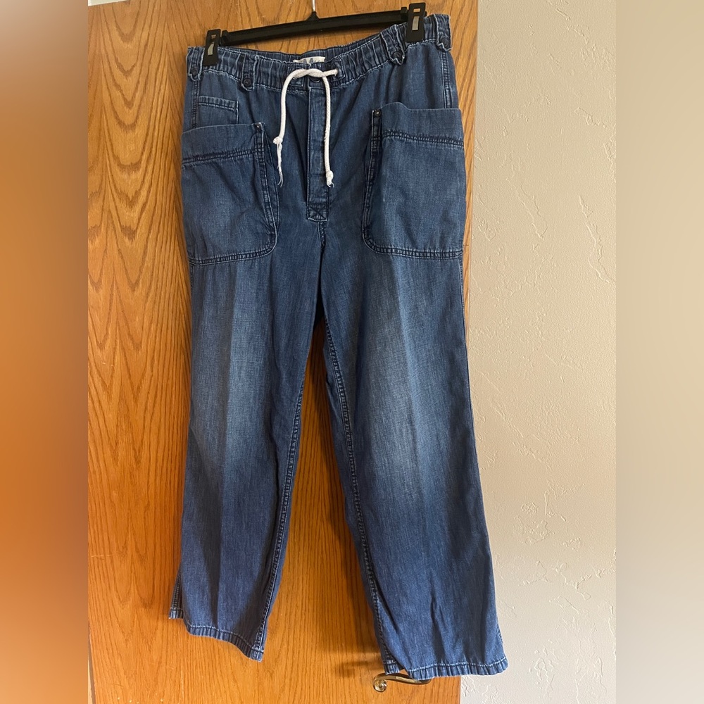 We The Free Free People Drawstring Denim Cargo size Medium
